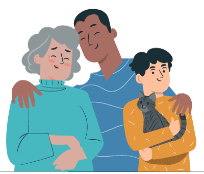 Tres generaciones de una familia