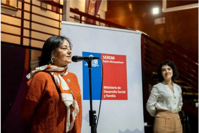 Seremi de la Región Metropolitana hablando en jornada de asistencia técnica interinstitucional por la niñez y adolescencia