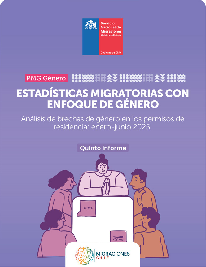 Portada Informe 2025 sobre Estadísticas migratorias con enfoque de género.
