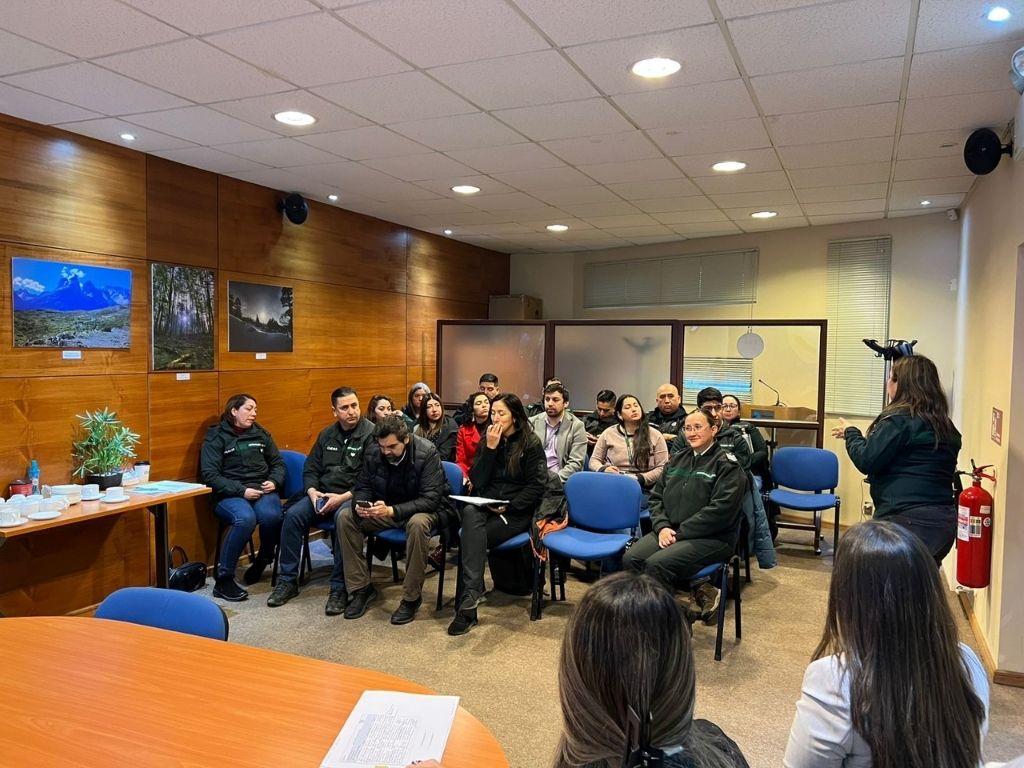 Asistentes a capacitación de Gendarmería